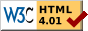 HTML 4.01 valid HTML 4.01 valid